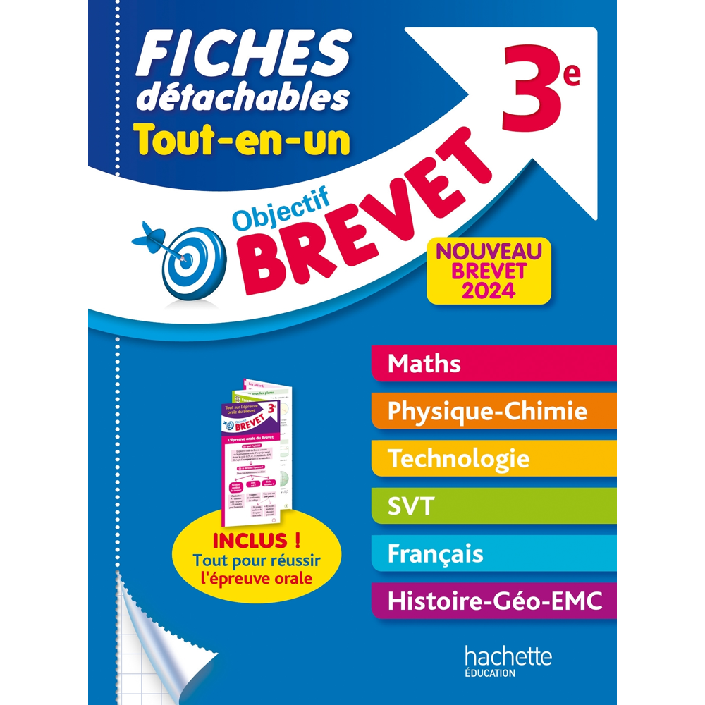 Objectif Brevet Fiches Tout-en-un 2024 (Broché)
