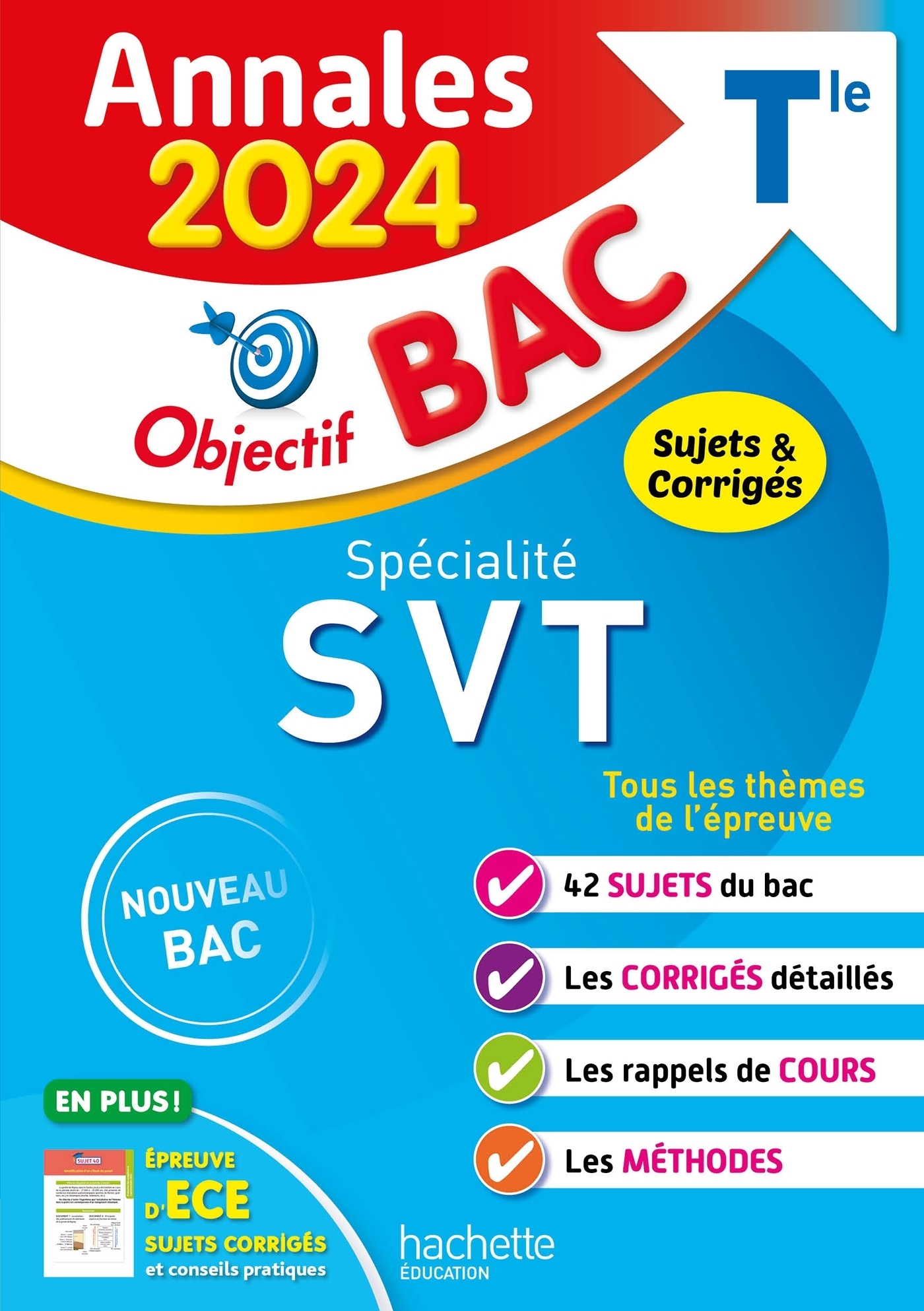 Annales Objectif BAC 2024 - Spécialité SVT (Broché)