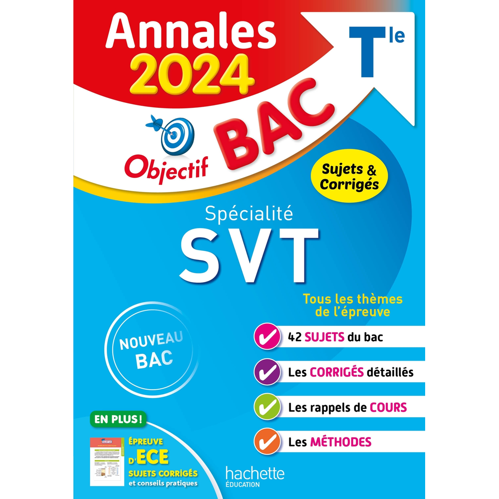 Annales Objectif BAC 2024 - Spécialité SVT (Broché)