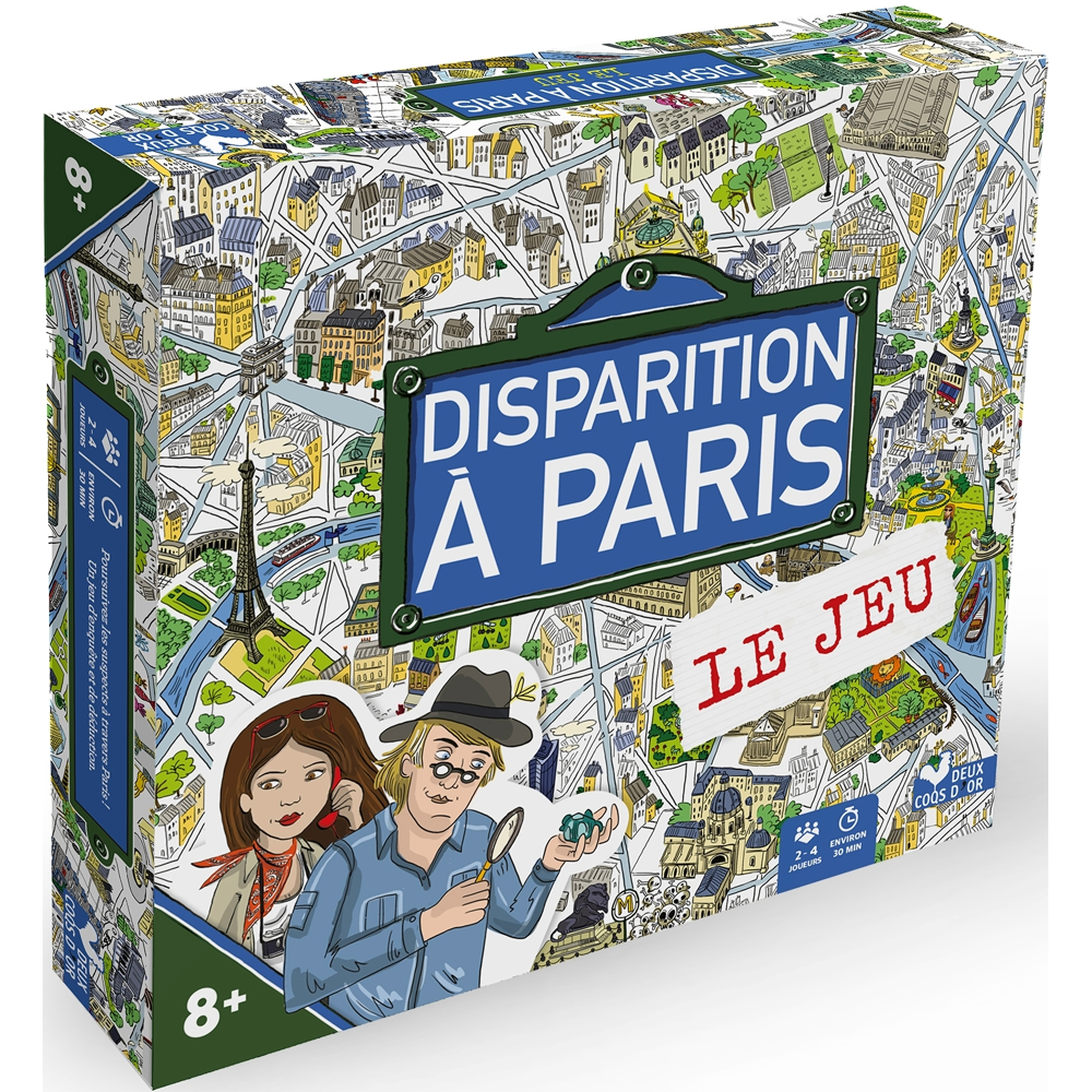Disparition à Paris - Le jeu - coffret avec plateau et cartes (Coffret)