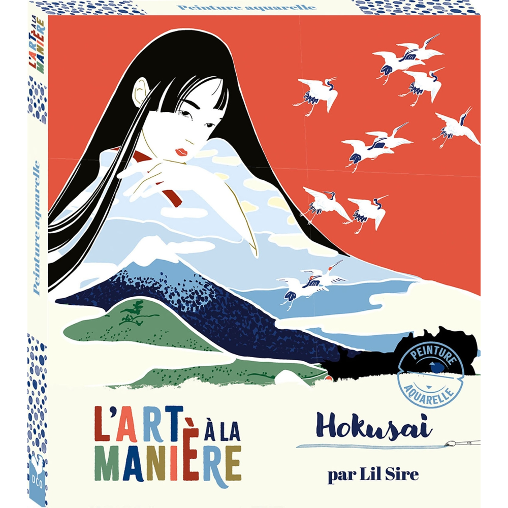 L'art à la manière d'Hokusai - Peinture aquarelle - boîte avec accessoires (Coffret)