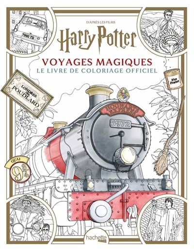 Coloriage Harry Potter - Voyages Magiques - Le livre de coloriage officiel (Broché)