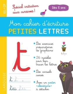 Mon cahier d'écriture PETITES LETTRES dès 5 ans (Broché)