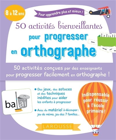 50 activités bienveillantes pour progresser en orthographe (Broché)