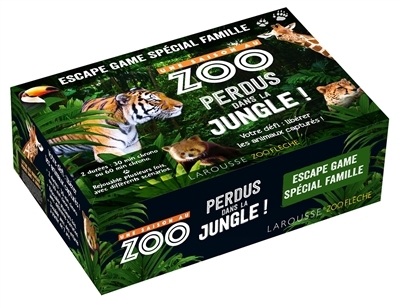 Escape game famille - UNE SAISON AU ZOO Perdus dans la jungle ! (Coffret)