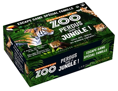 Escape game famille - UNE SAISON AU ZOO Perdus dans la jungle ! (Coffret)