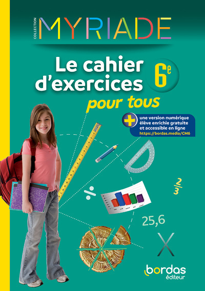 Myriade Maths 6e 2022 Cahier d'exercices pour tous (Broché)