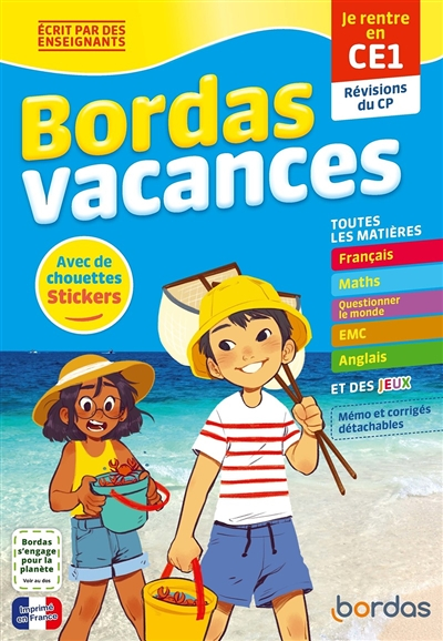 Bordas Vacances - Je rentre en CE1 (Broché)