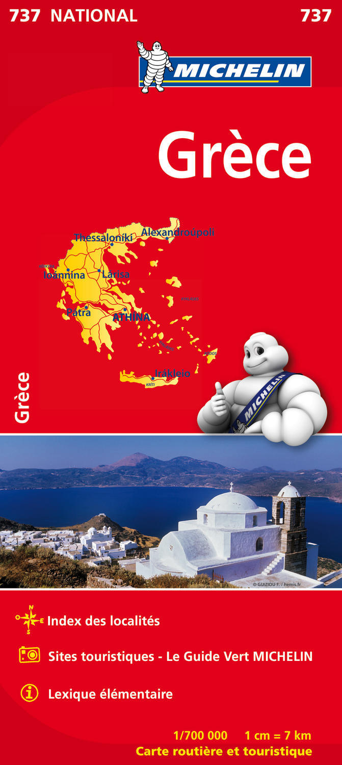 Carte Grèce Michelin (Carte)