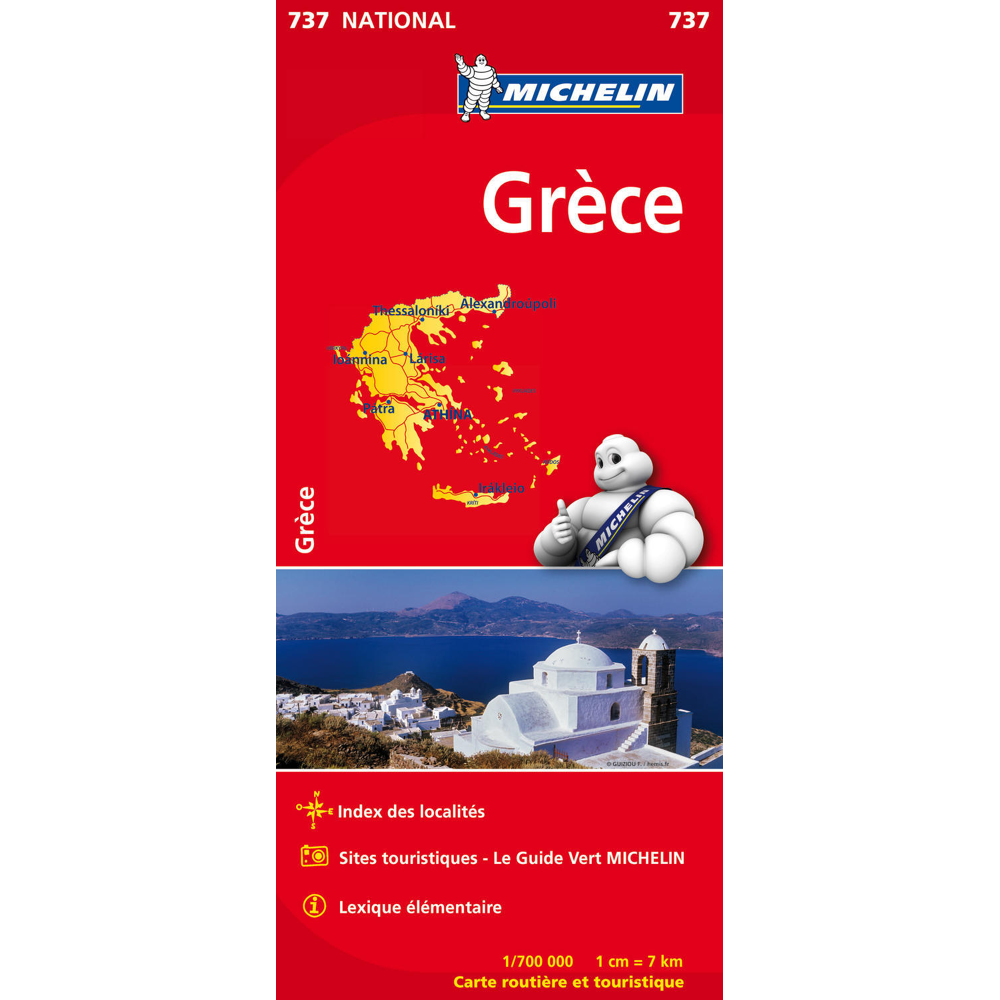 Carte Grèce Michelin (Carte)