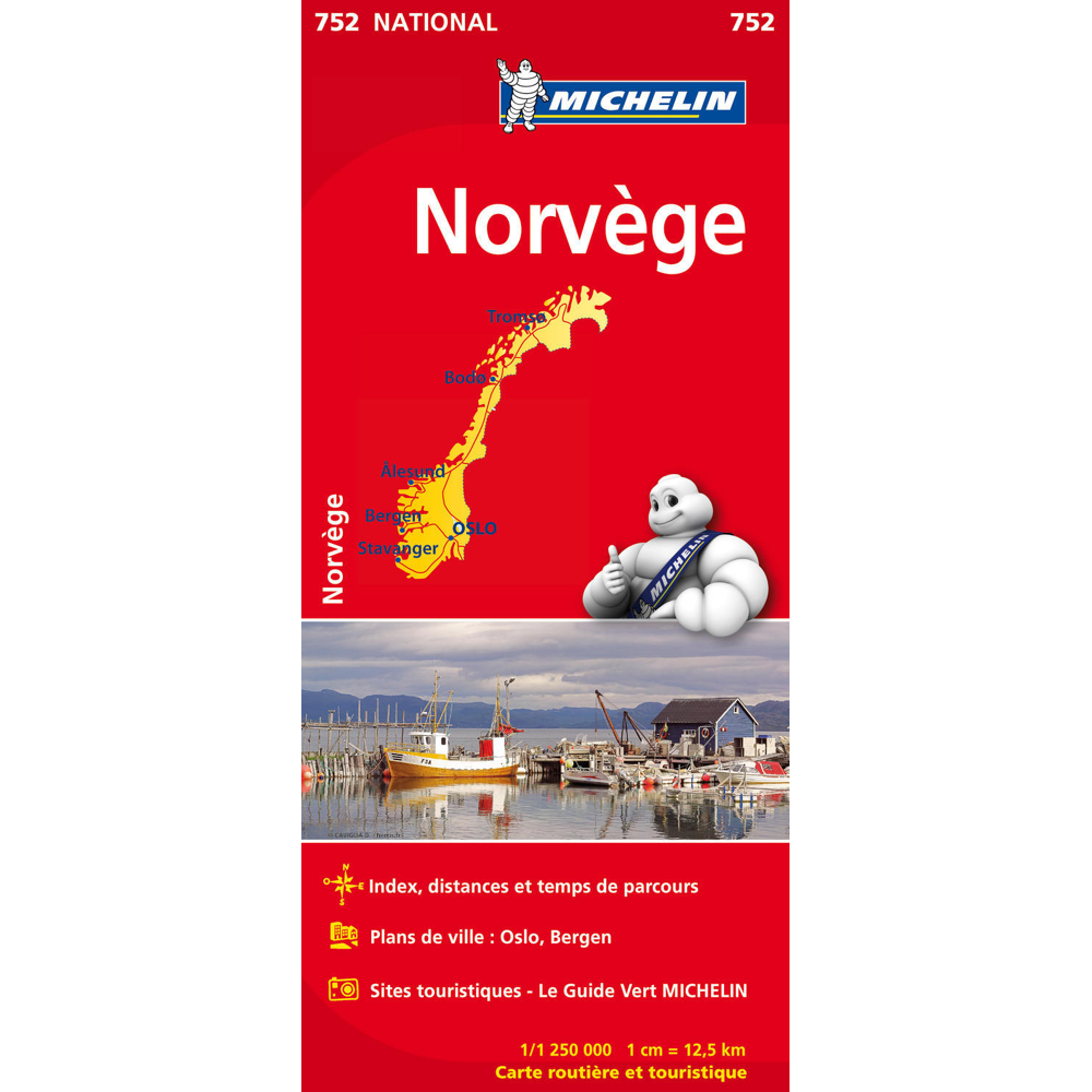Carte Norvège Michelin (Carte)