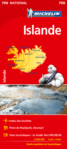 Carte Islande Michelin (Carte)