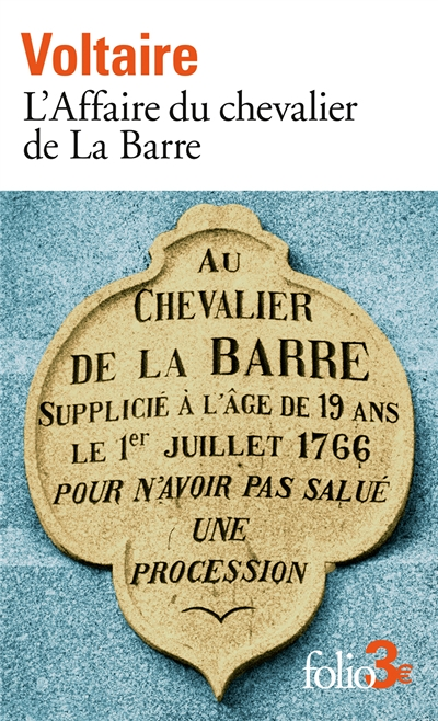 L'Affaire du chevalier de La Barre/L'Affaire Lally (Broché)