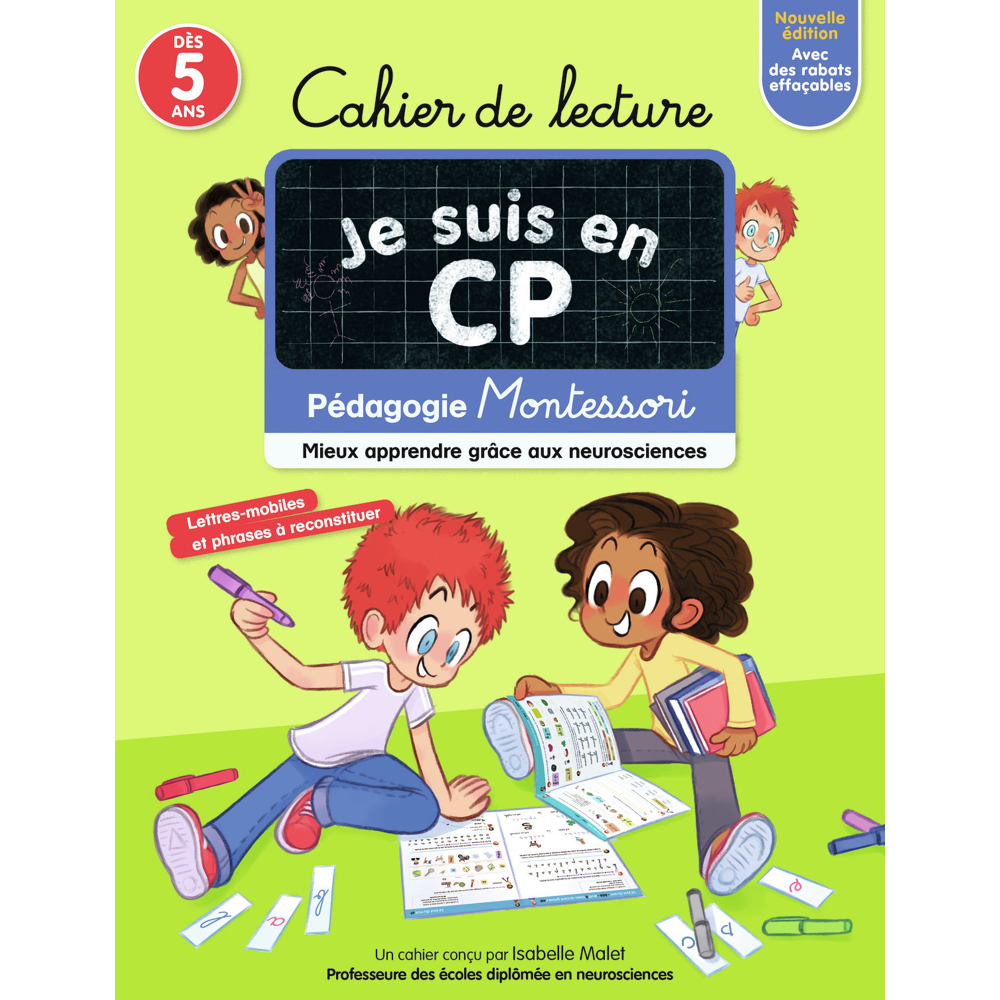 Je suis en CP - Cahier de lecture - Pédagogie Montessori (Broché)