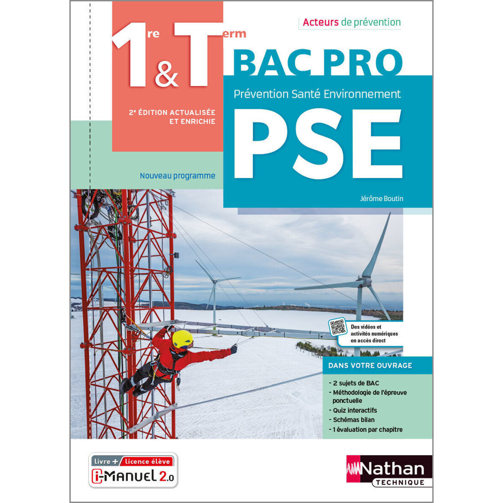 Prévention Santé Environnement - 1ère/Term BPRO (Acteurs de prévention) Livre + licence élève - 2021