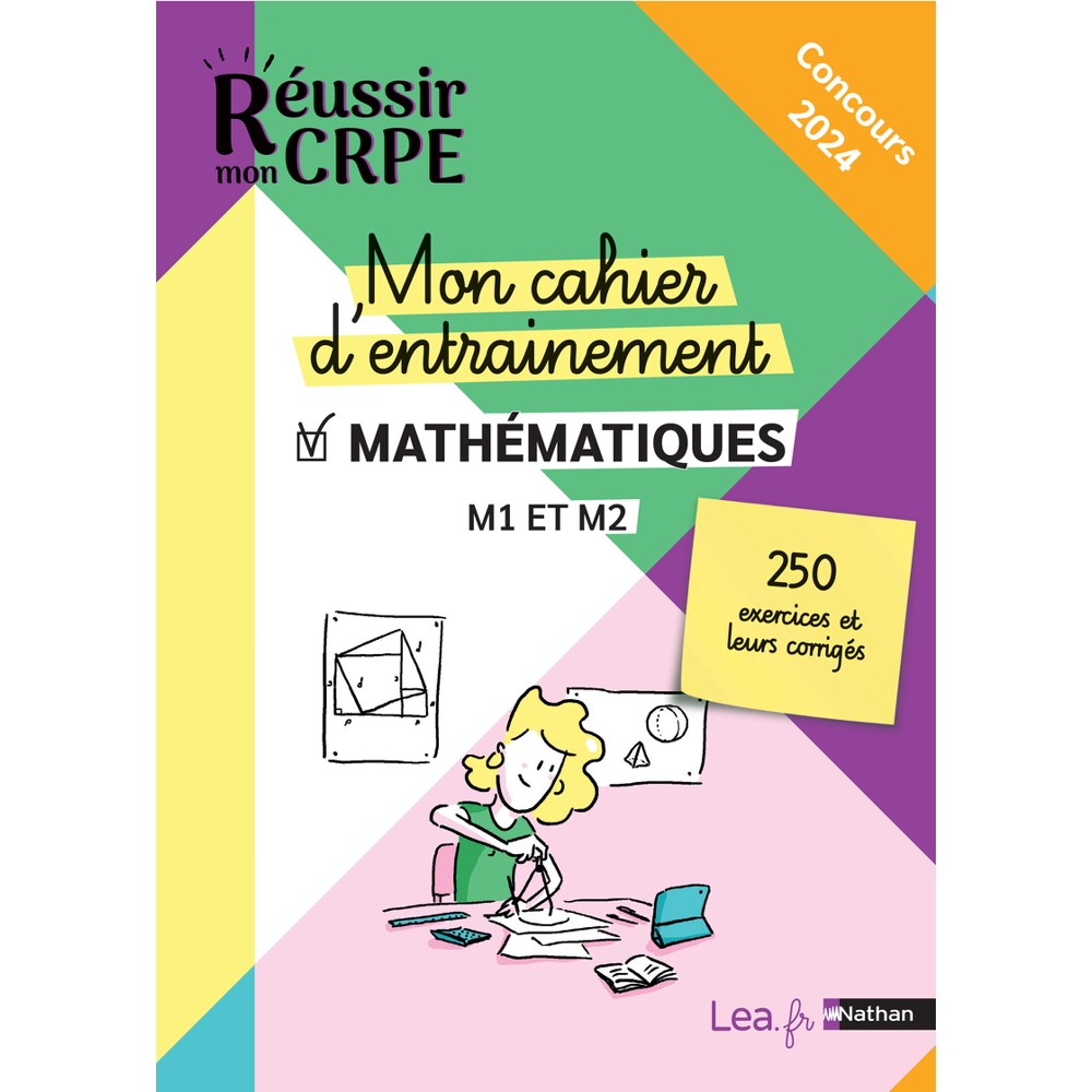 Mon cahier d'entrainement Mathématiques - M1 M2 - Concours 2023 et 2024 (Broché)