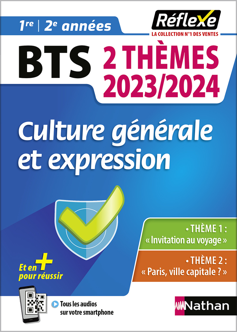 Mémo BTS Culture générale et expression - 2 thèmes - 2023/2024 - N° 98 (Broché)