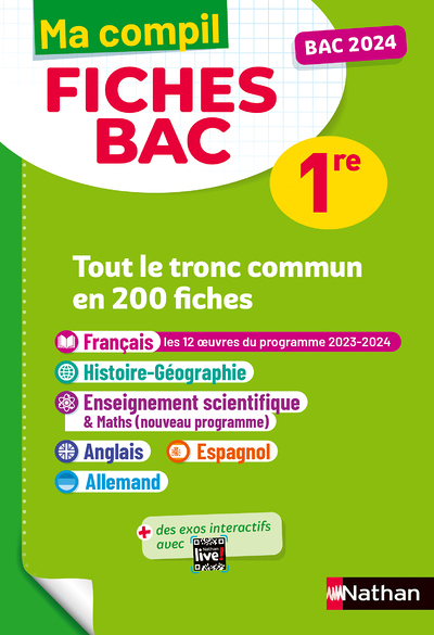 Ma Compil Fiches BAC 1re (Poche)
