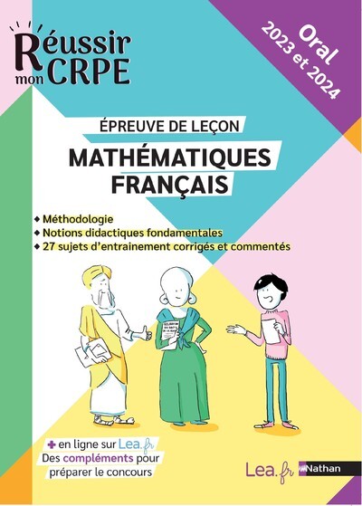 Epreuve orale Leçon - Compil Maths Français - CRPE 2023 et 2024 (Broché)