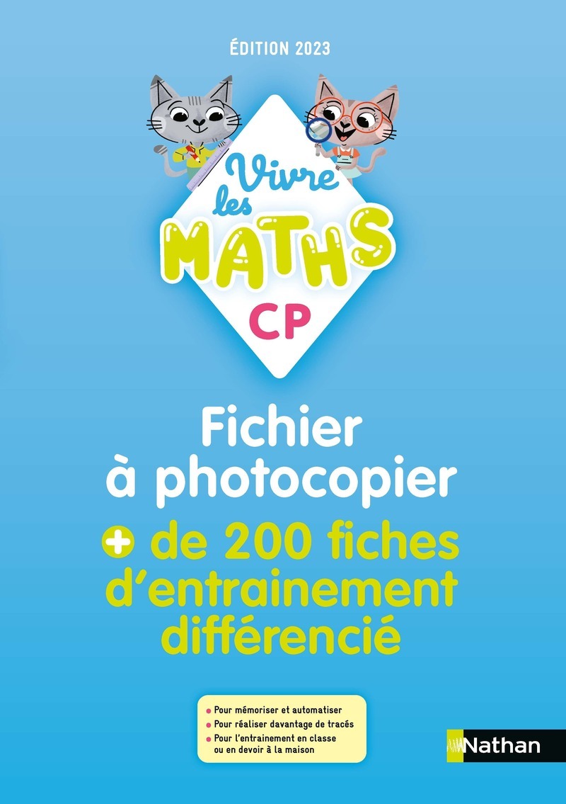 Vivre les maths - CP - Fichier à photocopier - Édition 2023 (Broché)