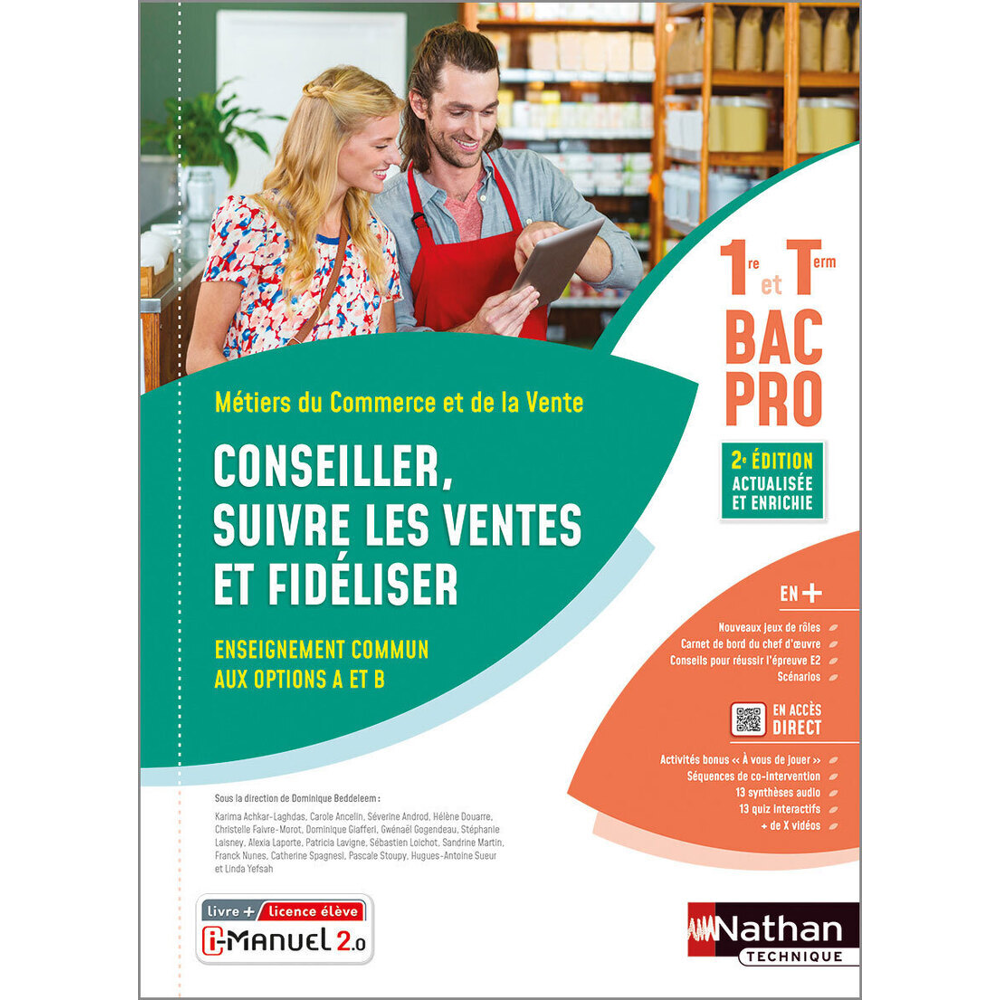 Conseiller, suivre les ventes et fidéliser - Options A/B - 1ère/Term Bac pro - Livre + licence élève