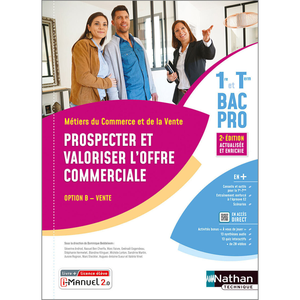 Prospecter et valoriser l'offre commerciale - Option B - 1re/Term Bac pro - Livre + licence élève 20
