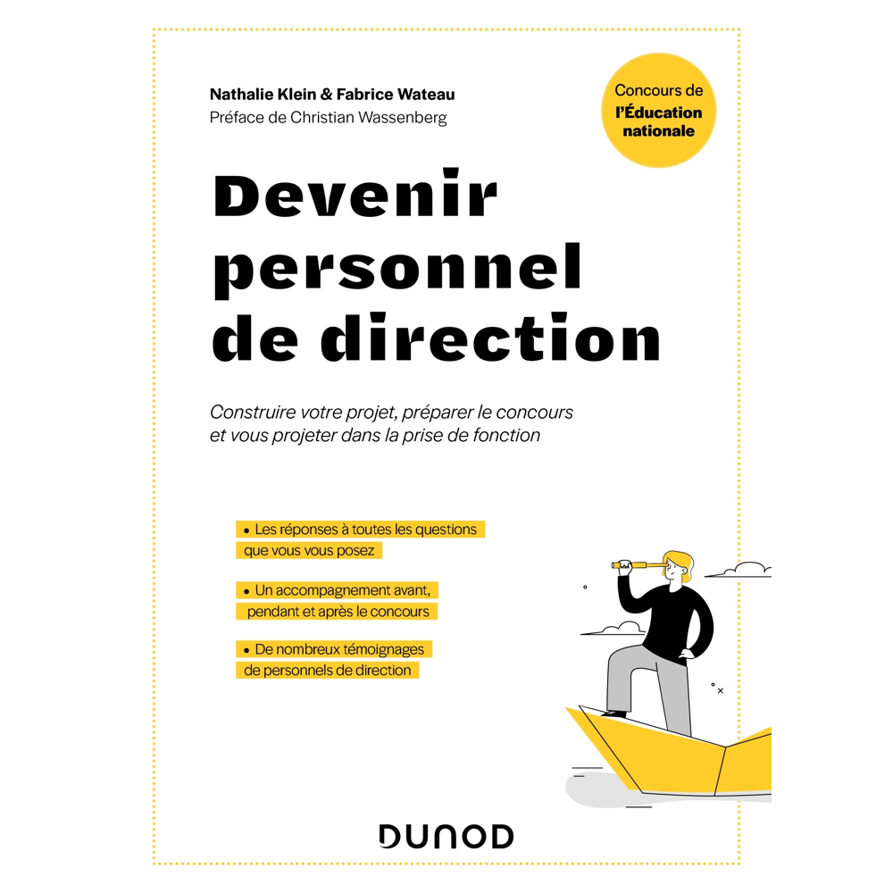 Devenir personnel de direction - Concours de l'Education nationale - Construire votre projet, prépar