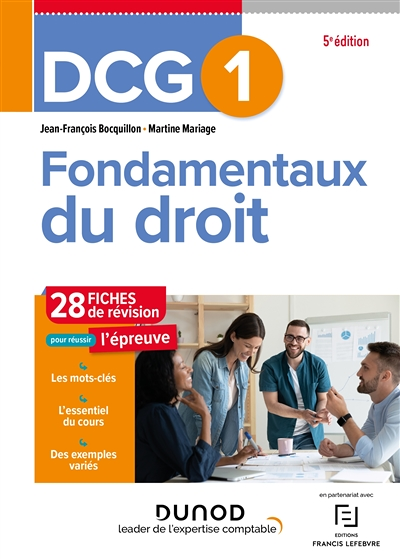 DCG 1 - Fondamentaux du droit - Fiches (Broché)