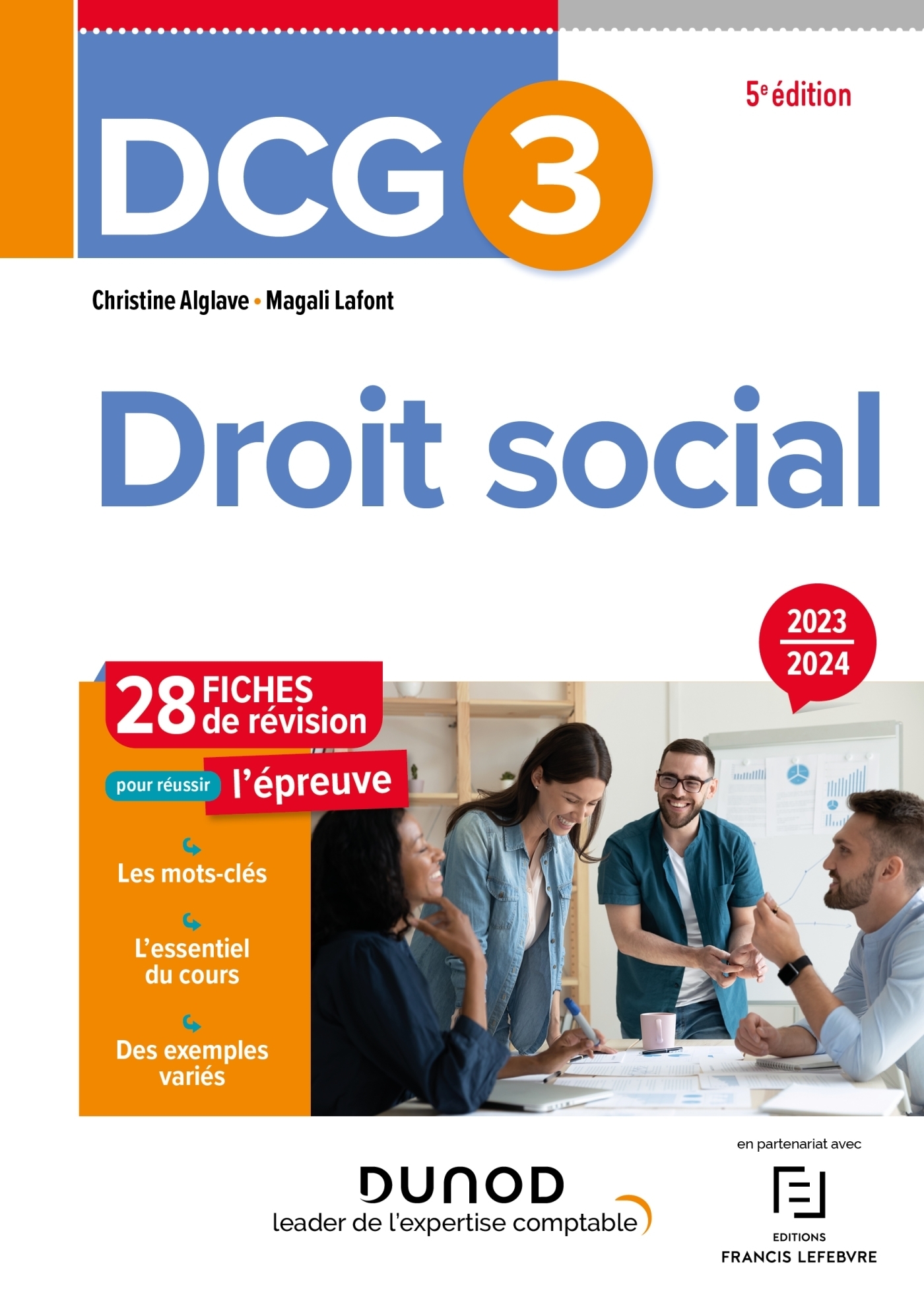 DCG 3 - Droit social - Fiches 2023-2024 (Broché)