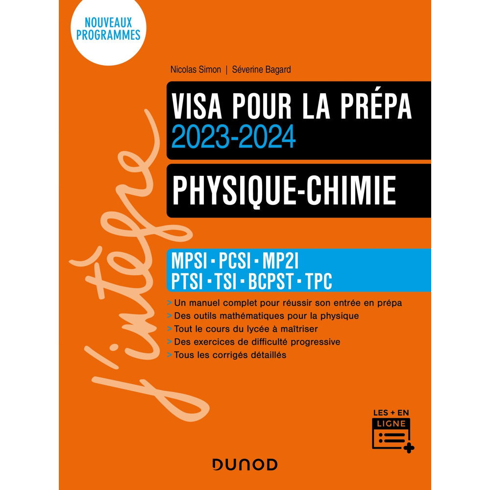 Physique-Chimie - Visa pour la prépa 2023-2024 - MPSI-PCSI-MP2I-PTSI-TSI-BCPST (Broché)
