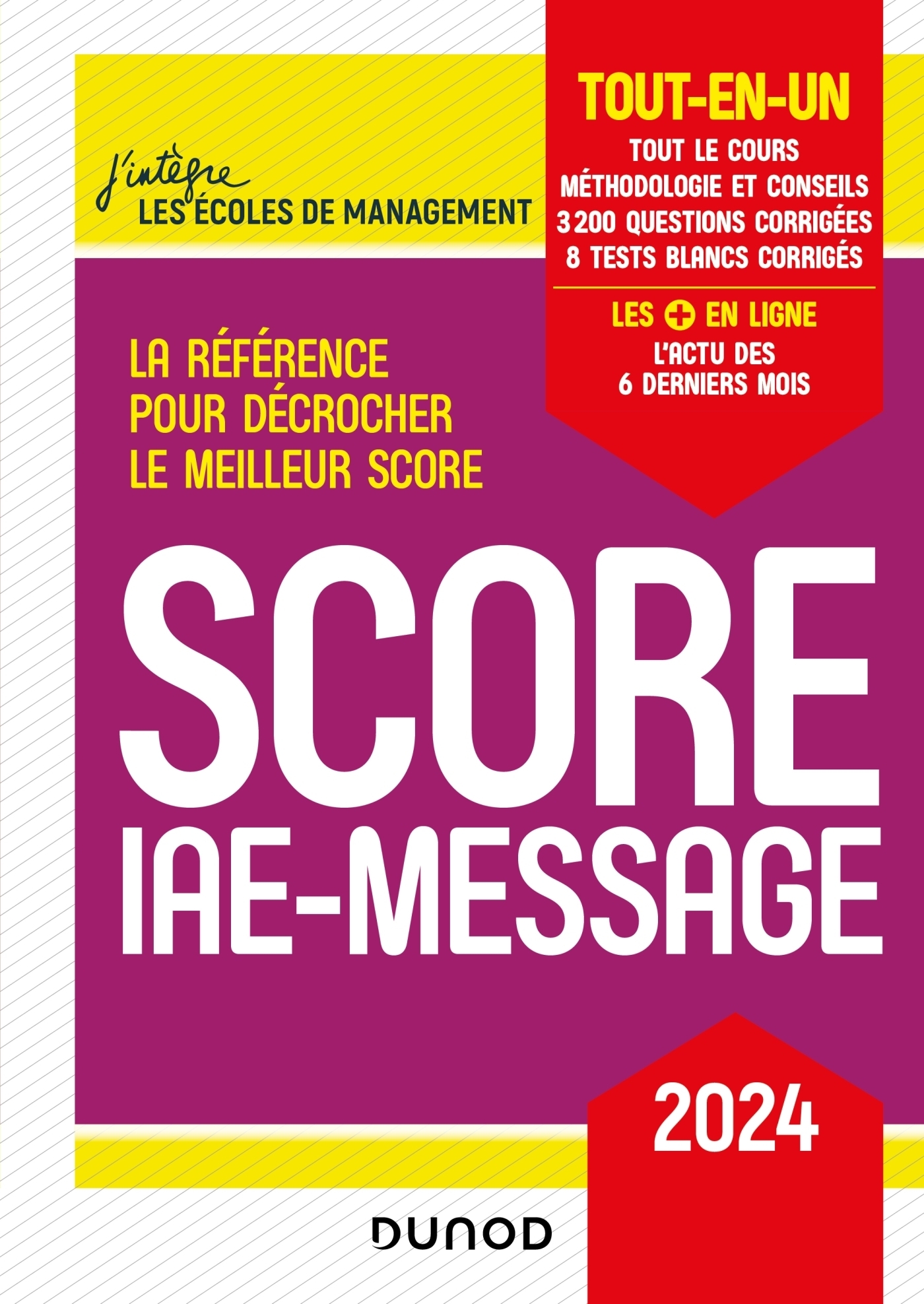 Score IAE-Message - 2024 - Tout-en-un (Broché)