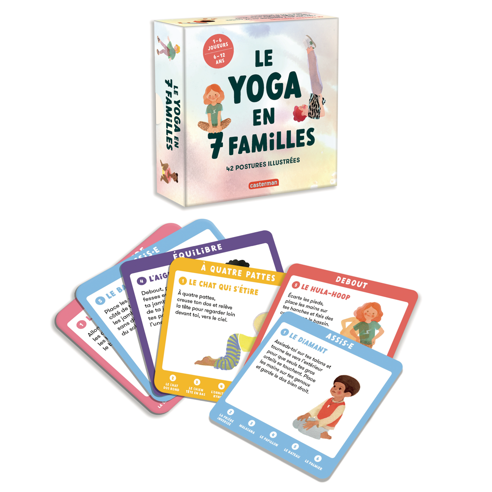 Le yoga en 7 familles - 42 postures illustrées (Coffret)