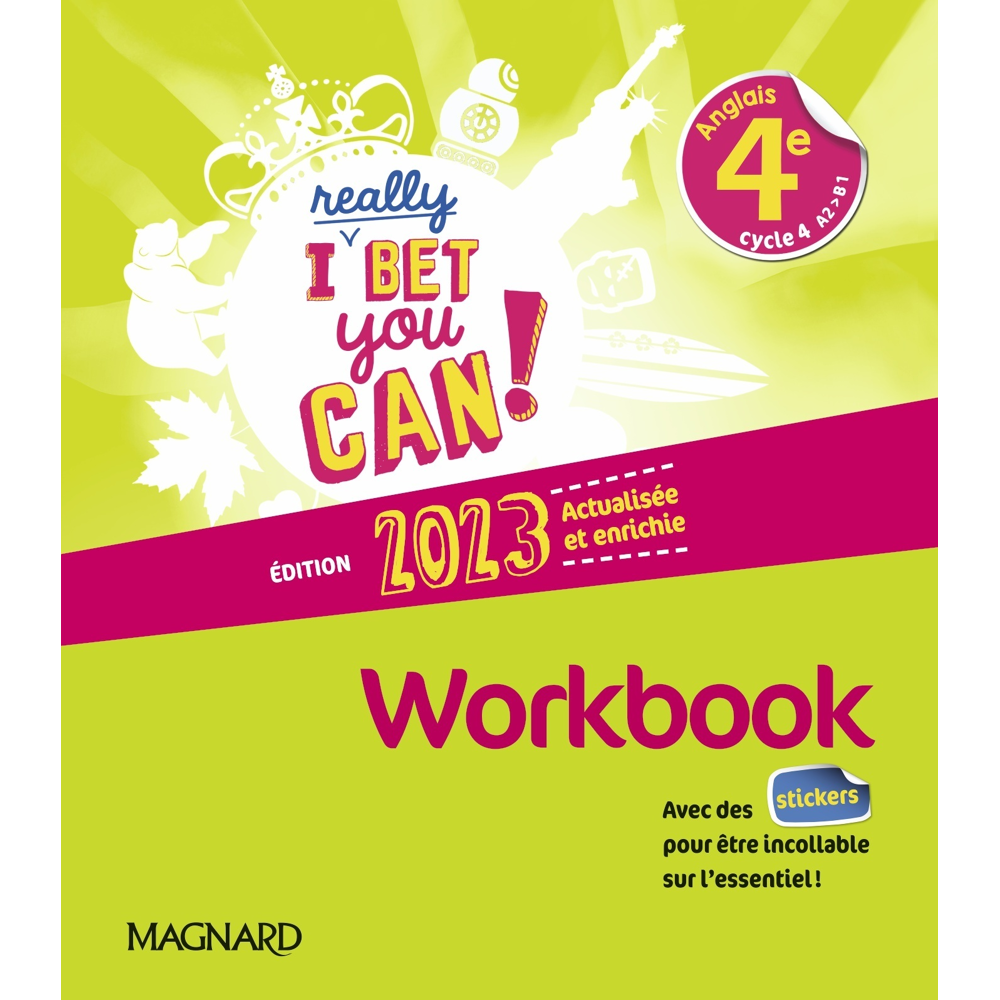 I Really Bet You Can! Anglais 4e (2023) - Workbook (Broché)