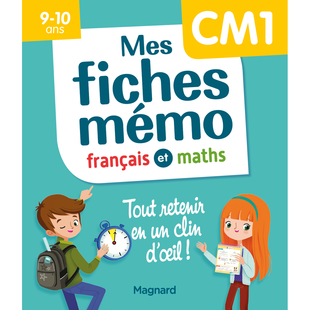 Mes fiches mémo Français et Maths CM1 - Tout retenir en un clin d'oeil (Broché)