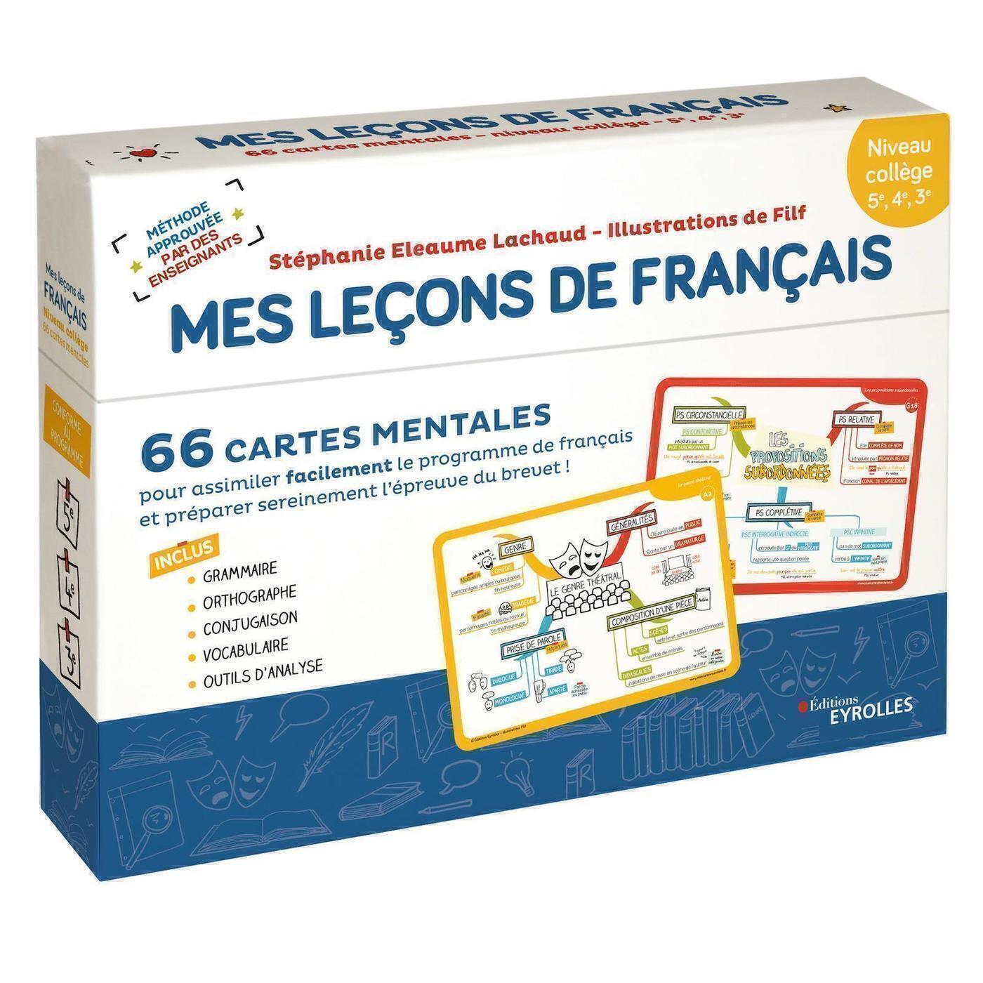 Mes leçons de français - niveau collège (Coffret)