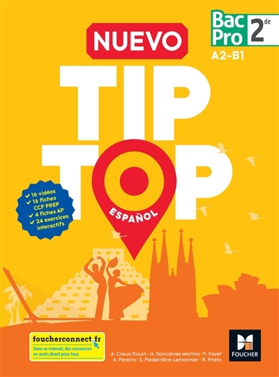 NUEVO TIP TOP Español 2de BAC PRO - Éd. 2018 - Manuel élève (Broché)