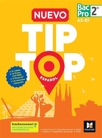 NUEVO TIP TOP Español 2de BAC PRO - Éd. 2018 - Manuel élève (Broché)