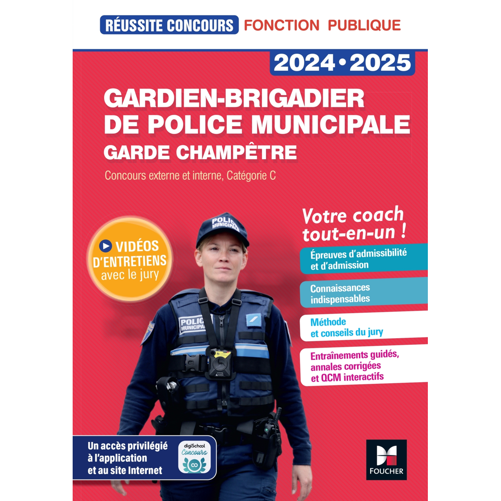 Réussite Concours - Gardien-brigadier de police municipale - Préparation complète 2023-2024 (Broché)