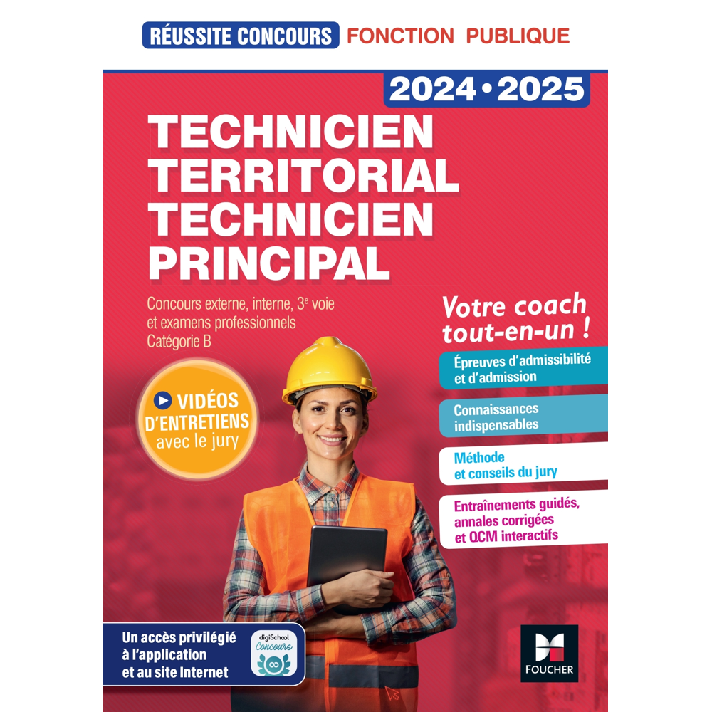 Réussite Concours - Technicien territorial/principal - Préparation complète 2024-2025 (Broché)