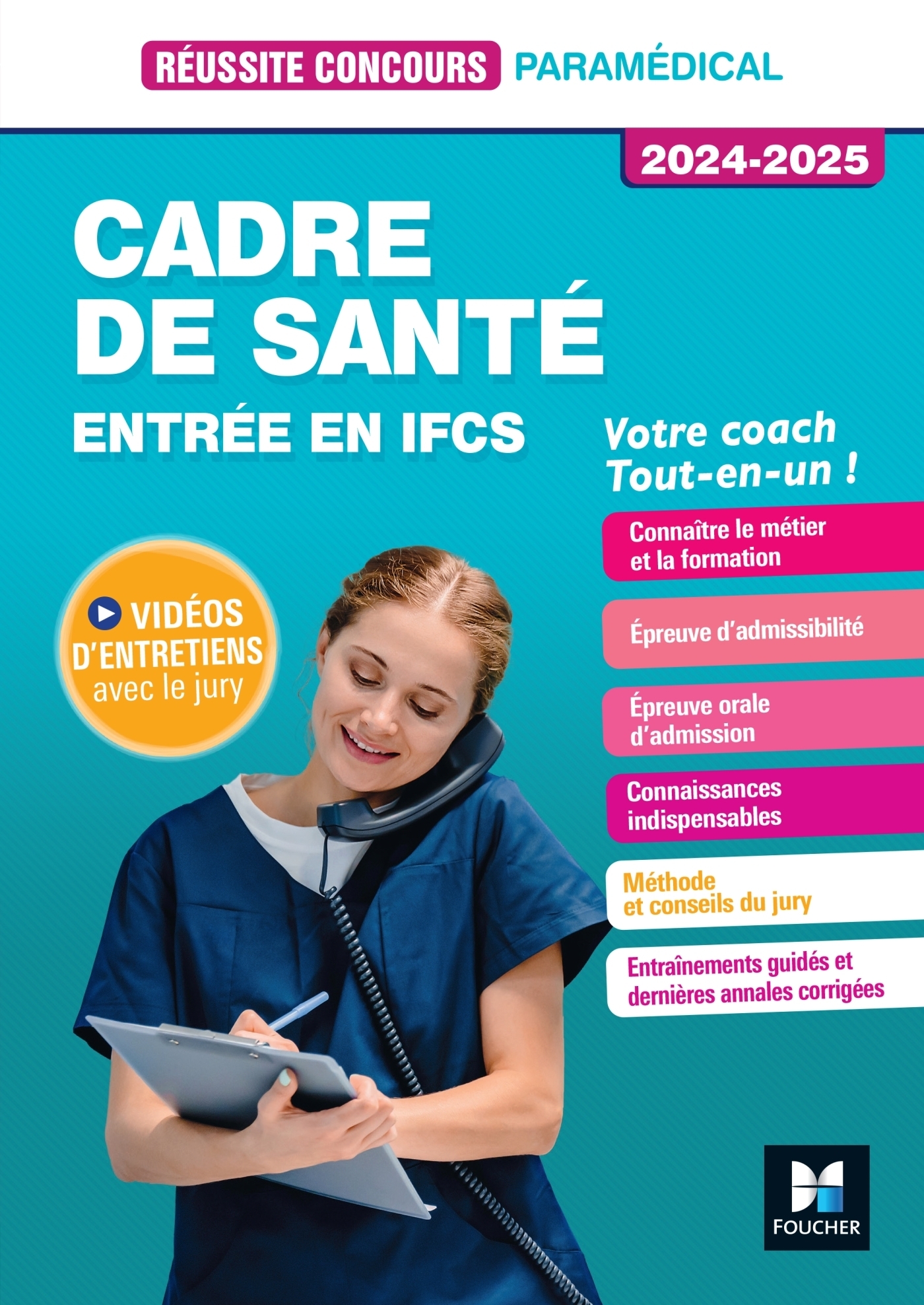 Réussite Concours - Cadre de santé - Entrée en IFCS - Préparation complète 2024-2025 (Broché)