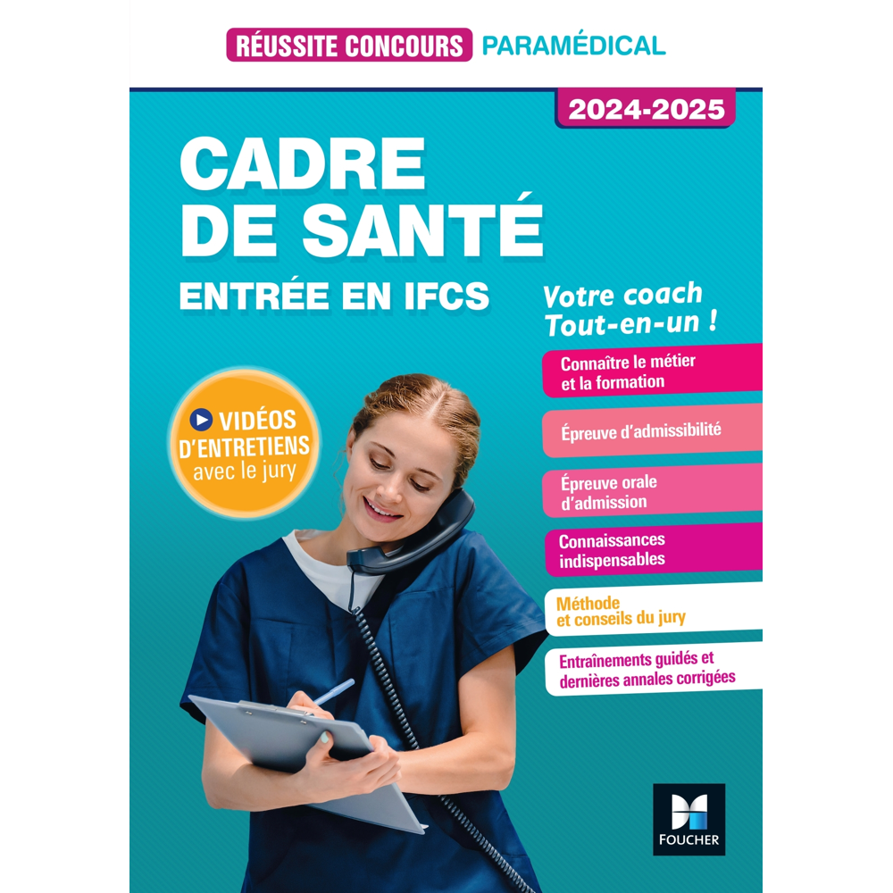 Réussite Concours - Cadre de santé - Entrée en IFCS - Préparation complète 2024-2025 (Broché)