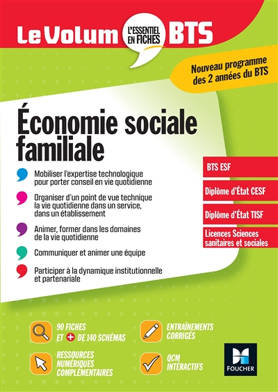 Le Volum' BTS - ESF - Economie sociale familiale (Broché)
