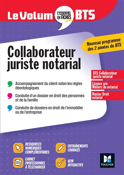Le Volum' BTS - Collaborateur juriste notarial (Broché)