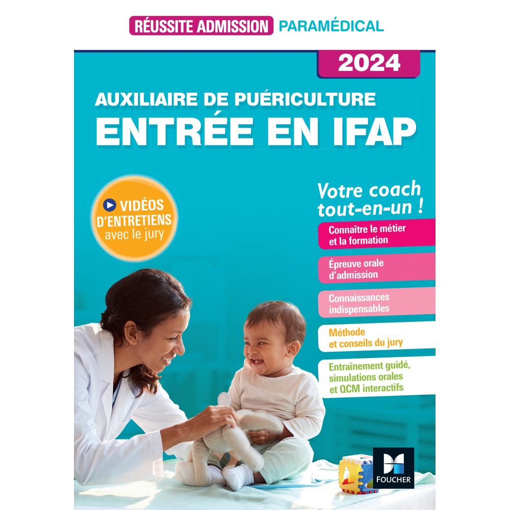 Réussite admission Entrée en IFAP - Auxiliaire de puériculture 2024 (Broché)
