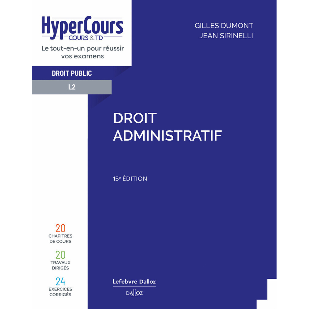 Droit administratif 15ed (Broché)