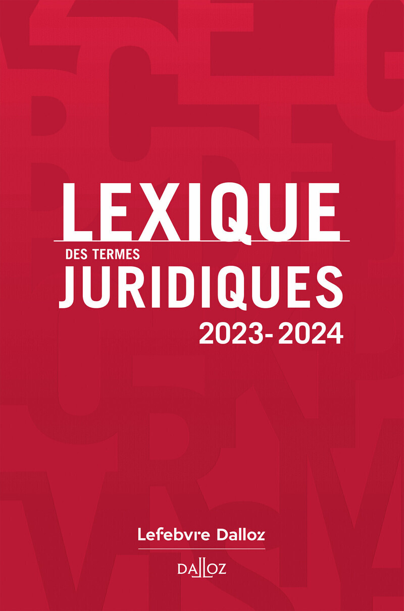Lexique des termes juridiques 2023-2024 (Broché)