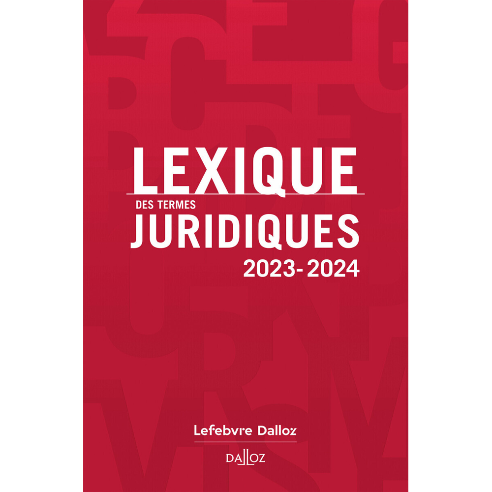 Lexique des termes juridiques 2023-2024 (Broché)