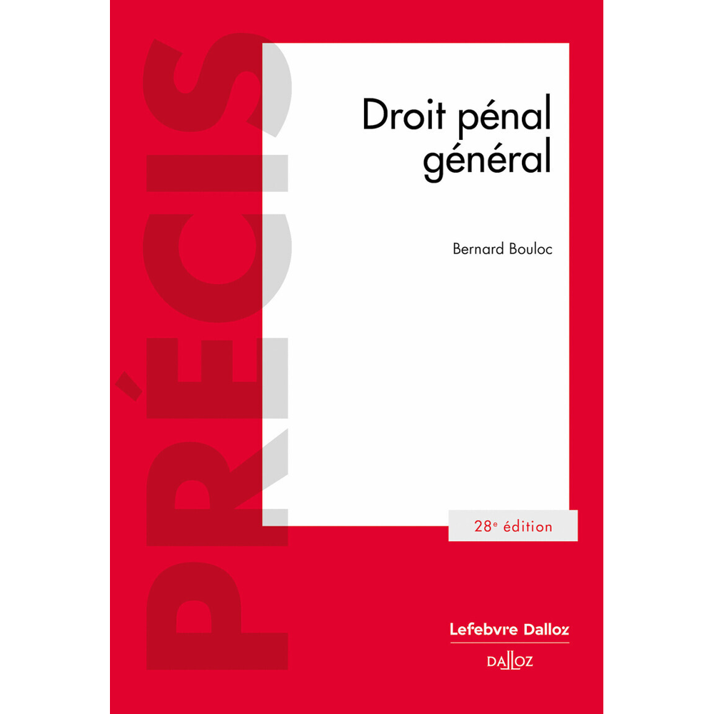 Droit pénal général. 28e éd. (Broché)
