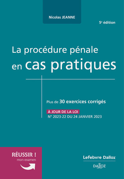 La procédure pénale en cas pratiques 5ed (Broché)