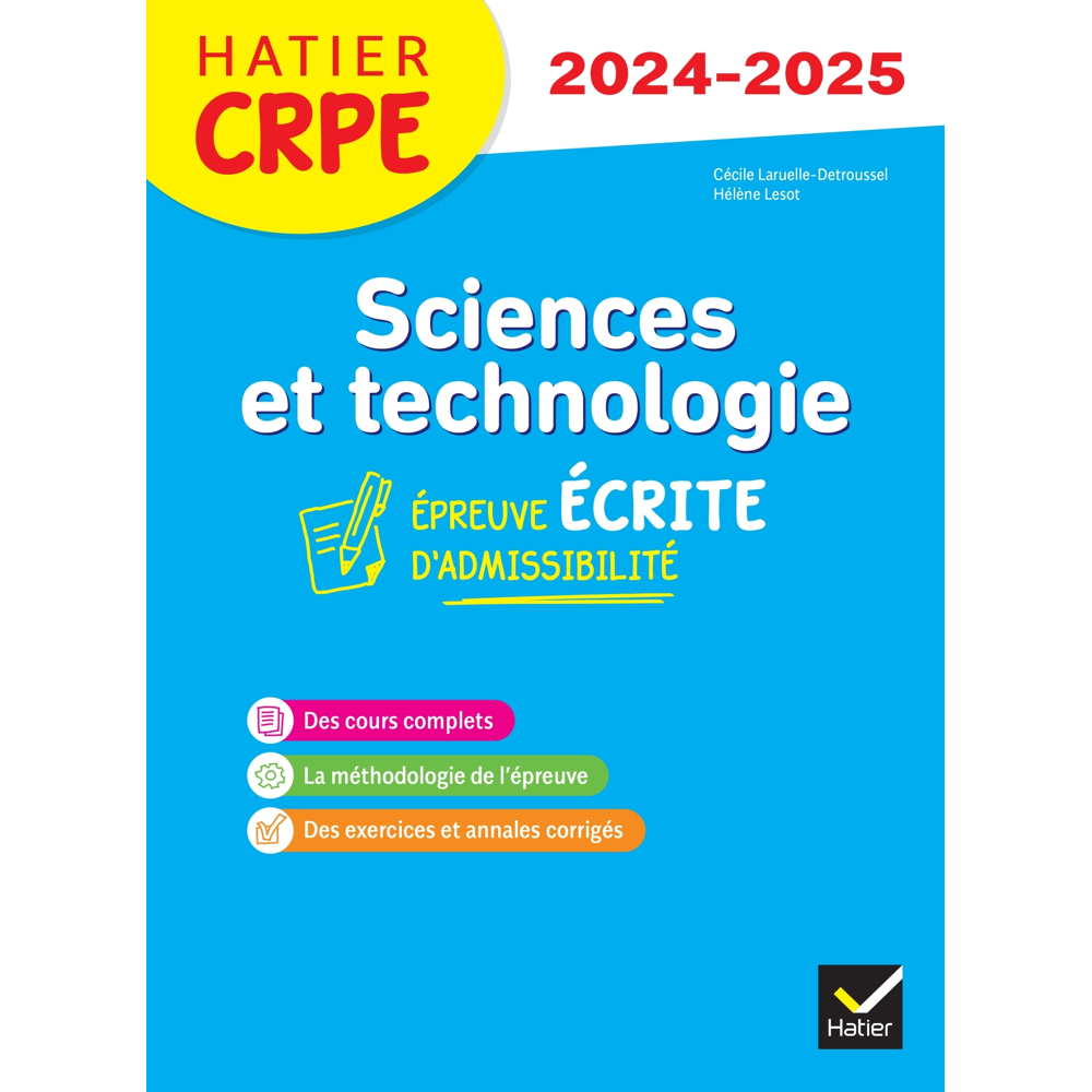 Sciences et Techno - CRPE 2024-2025 - Epreuve écrite d'admissibilité (Broché)